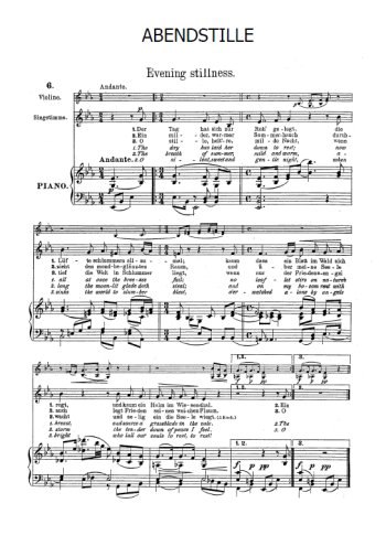 Ludwig Spohr - Abendstille